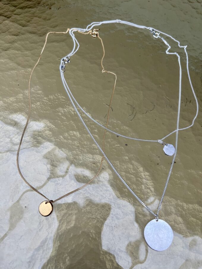 MOON - NECKLACE ( 3 MATERIALS )