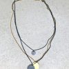 MOON - NECKLACE ( 3 MATERIALS )