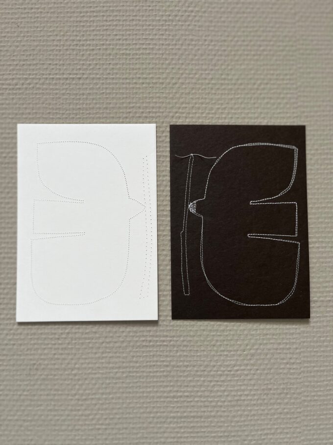 STITCHED BRIGHT LIGHT CARD