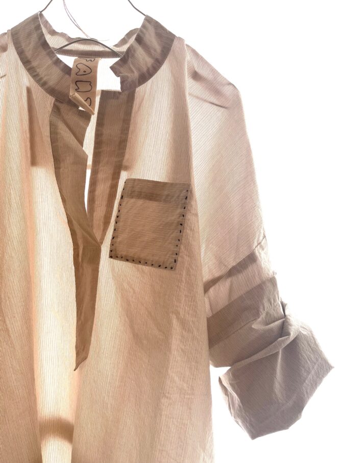 MAYA - STRIPED SILK/COTTON