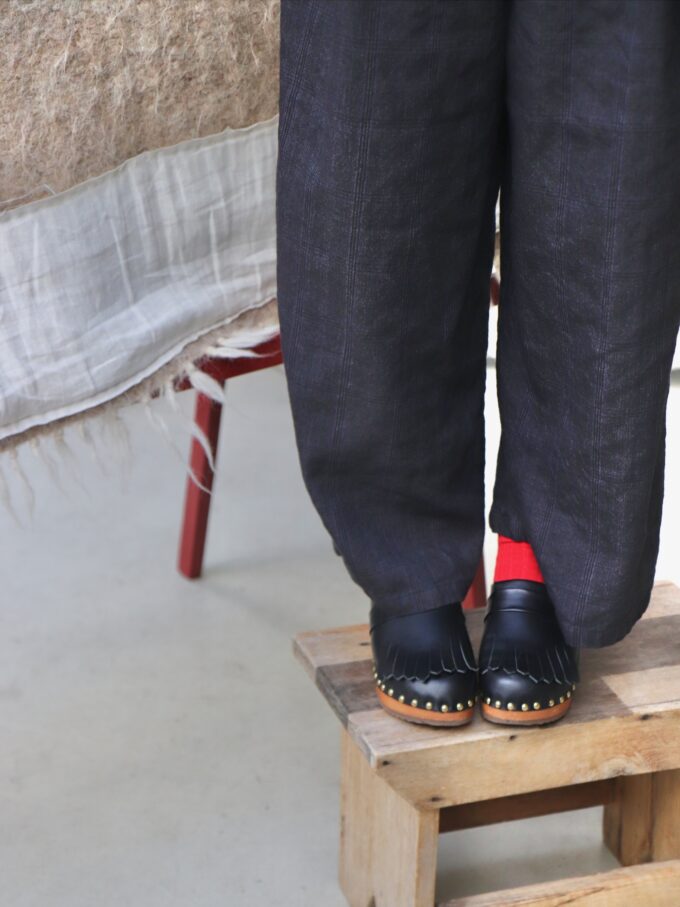 PIPPA  - LINEN/WOOL CHECK