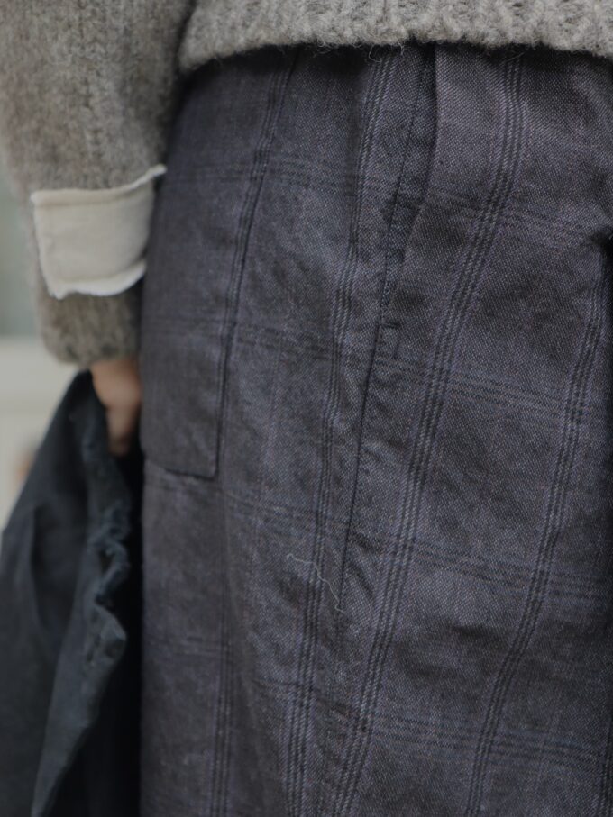 PIPPA  - LINEN/WOOL CHECK
