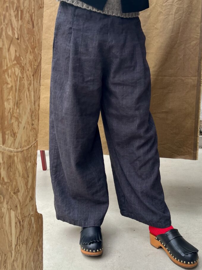 PIPPA  - LINEN/WOOL CHECK